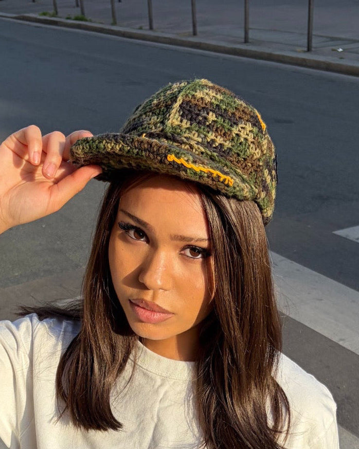 Crochet Camo Cap