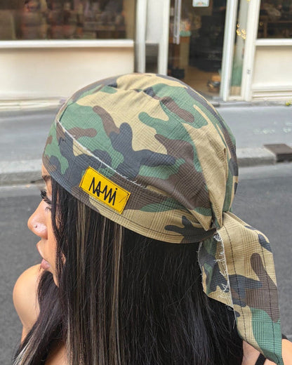 Camo Biker Cap