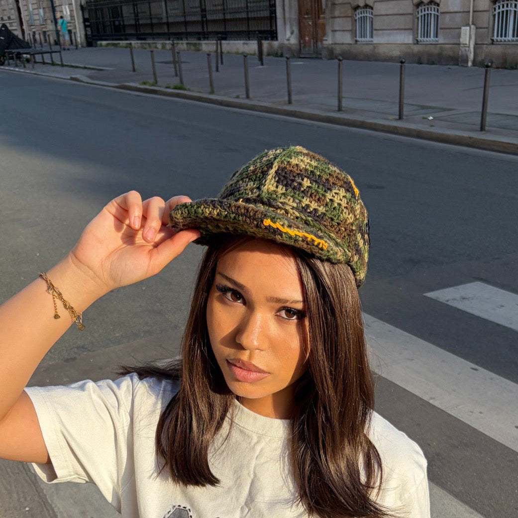 Crochet Camo Cap